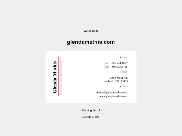 www.glendamathis.com