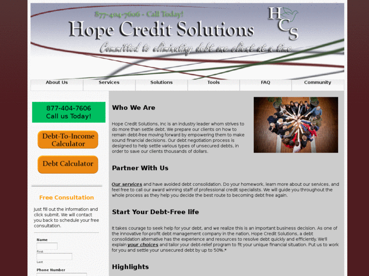 www.hopecreditsolutions.com