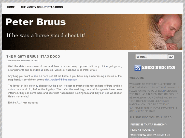 www.peterbruusthestag.info