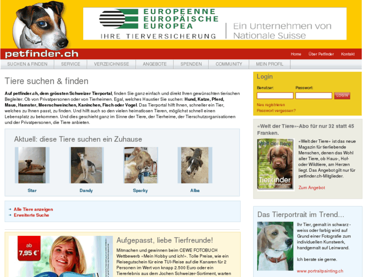 www.petfinder.ch