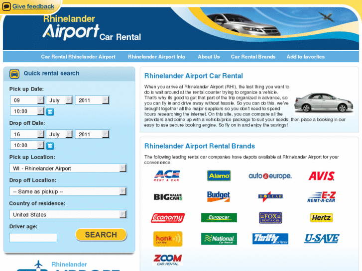 www.rhinelanderairportcarrental.com