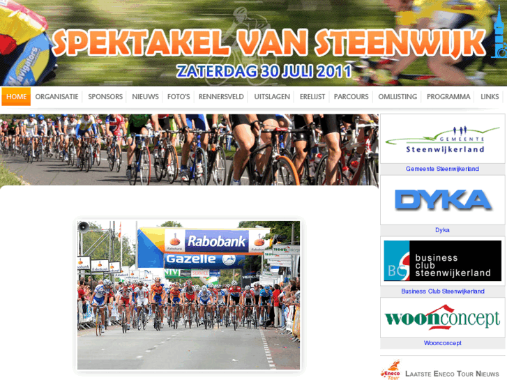 www.wielerspektakelsteenwijk.nl