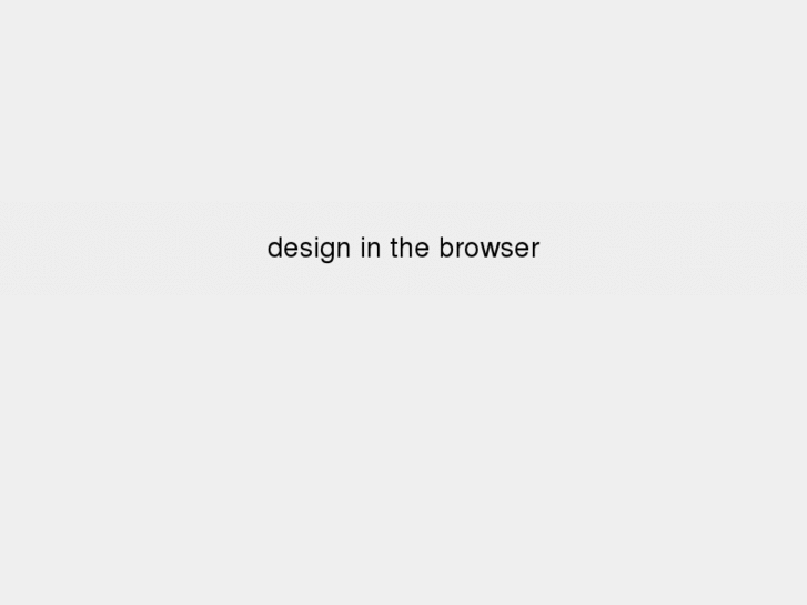 www.designinthebrowser.org