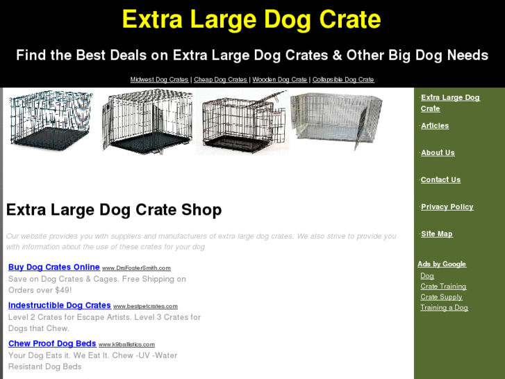 www.extralargedogcrateshop.com