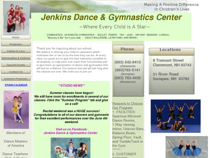 www.jenkinsdanceandgym.com