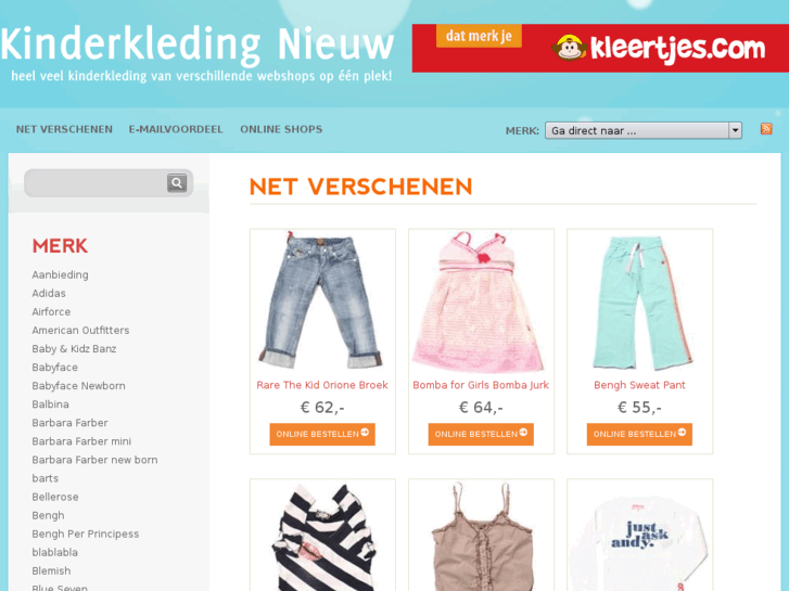 www.kinderkledingnieuw.nl