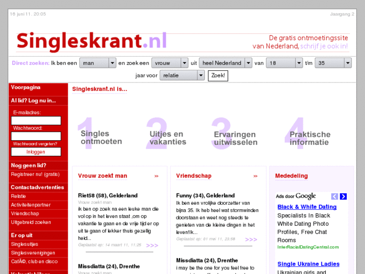 www.singleskrant.nl