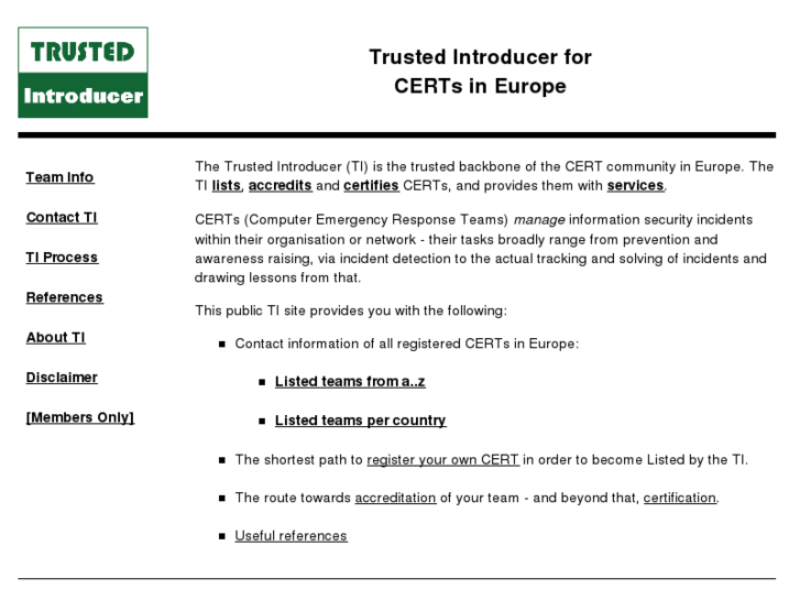 www.trusted-introducer.org