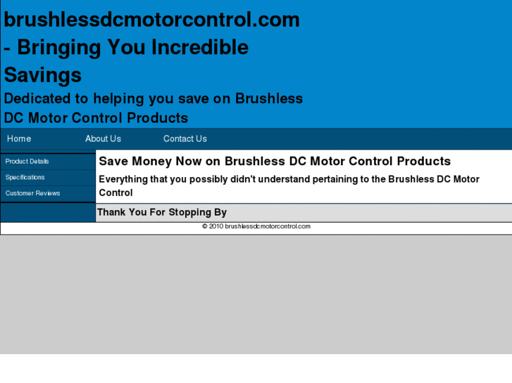 www.brushlessdcmotorcontrol.com