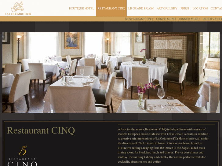 www.restaurantcinq.com