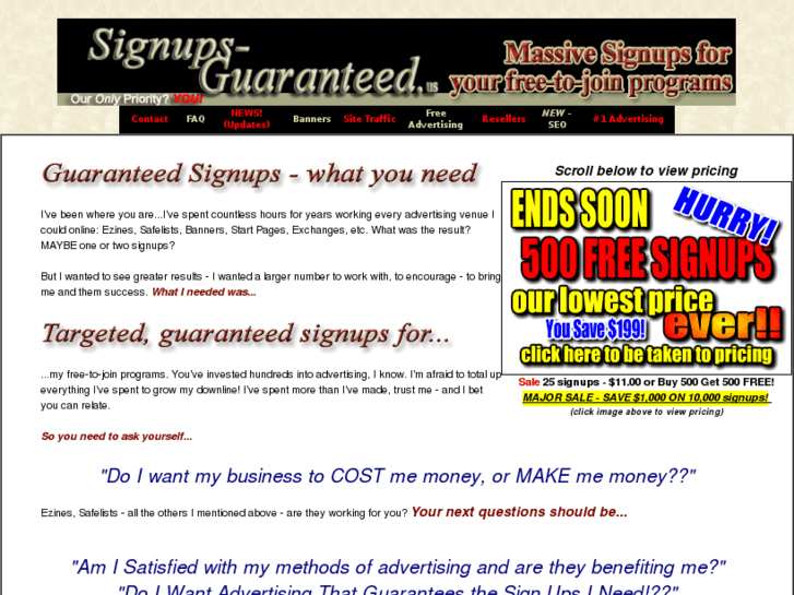 www.signups-guaranteed.us