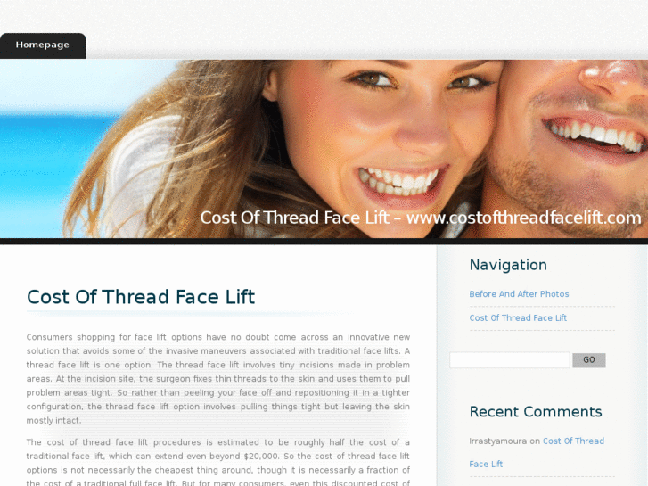 www.costofthreadfacelift.com