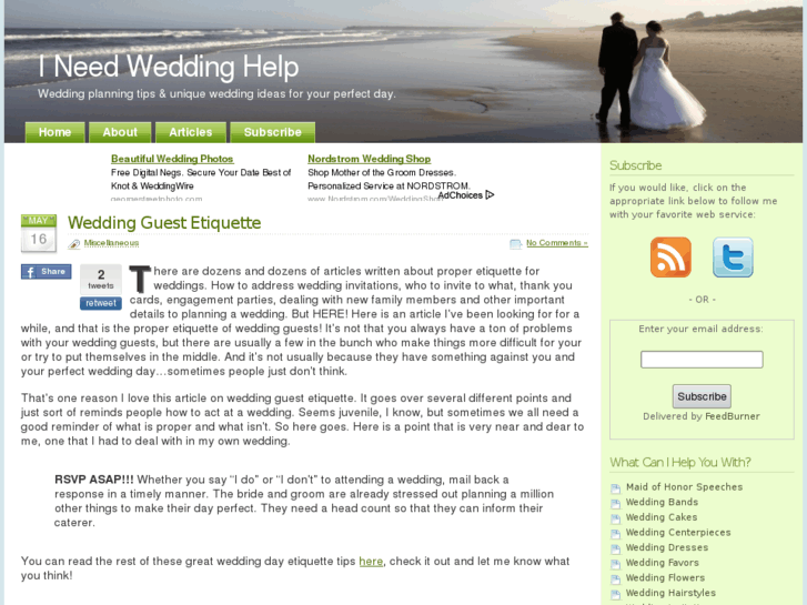 www.ineedweddinghelp.com