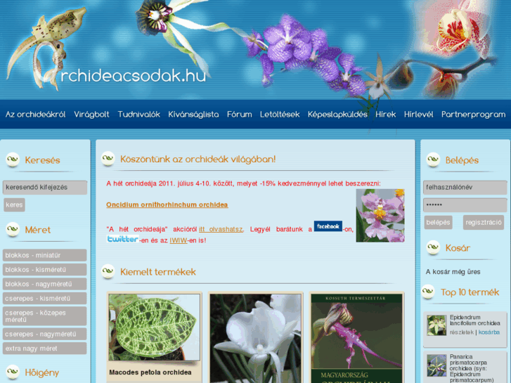 www.orchideacsodak.hu