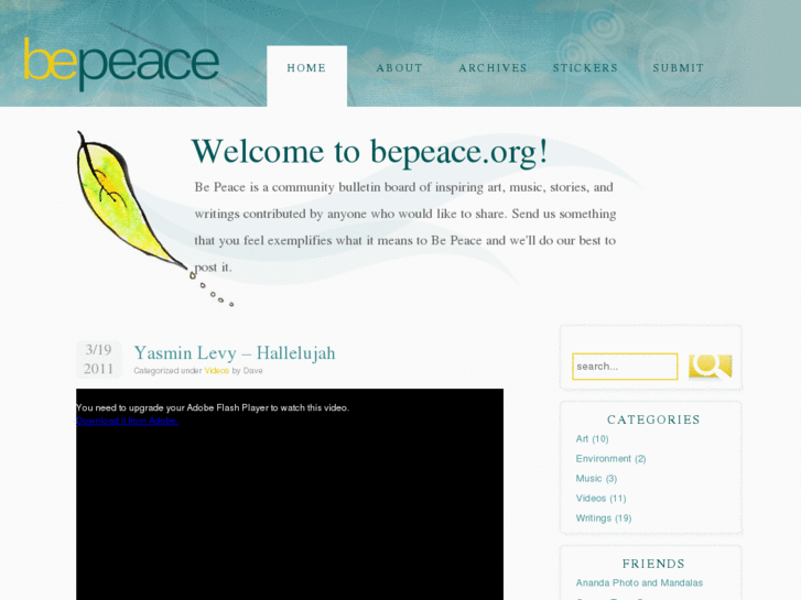 www.bepeace.org