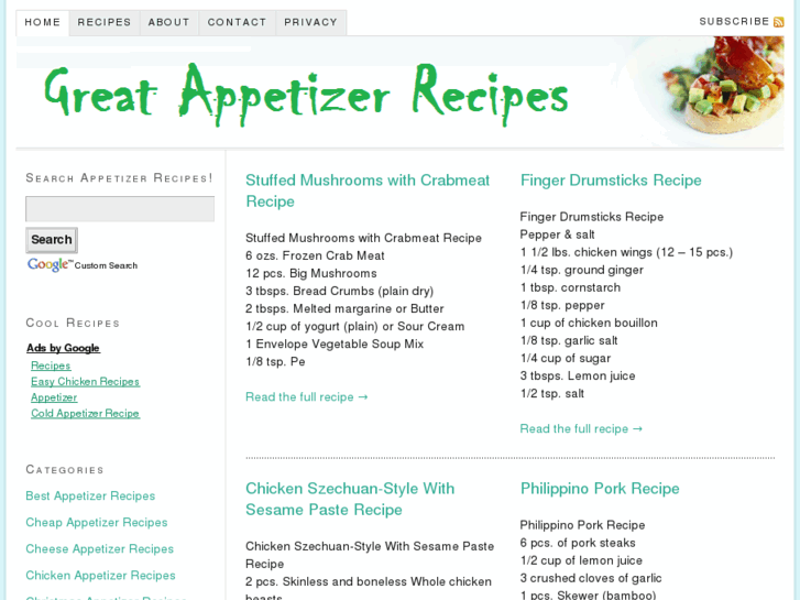 www.greatappetizerrecipes.com