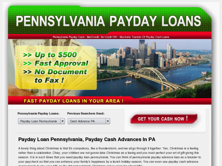 www.pennsylvaniapaydayloans.com