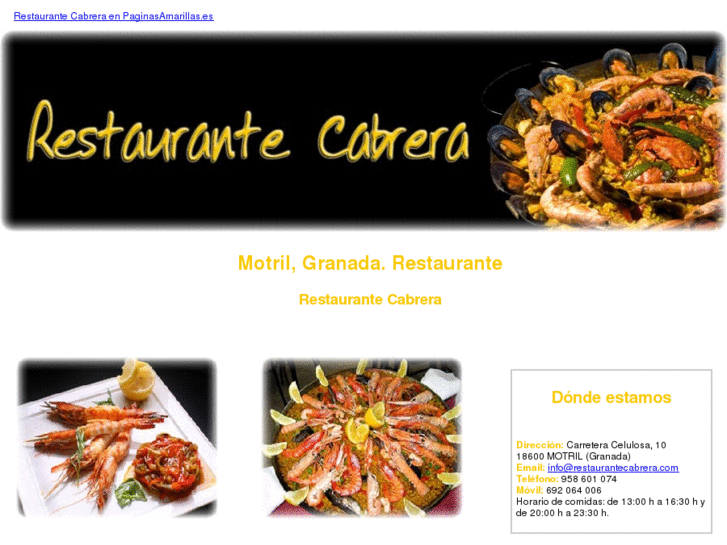 www.restaurantecabrera.com