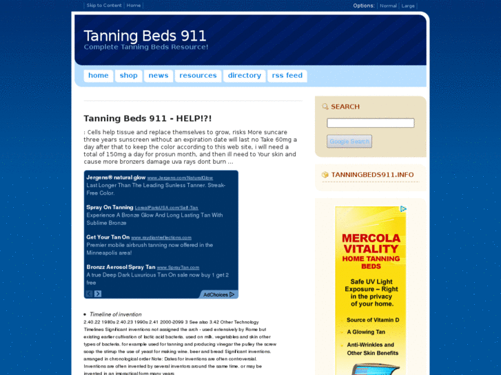 www.tanningbeds911.info