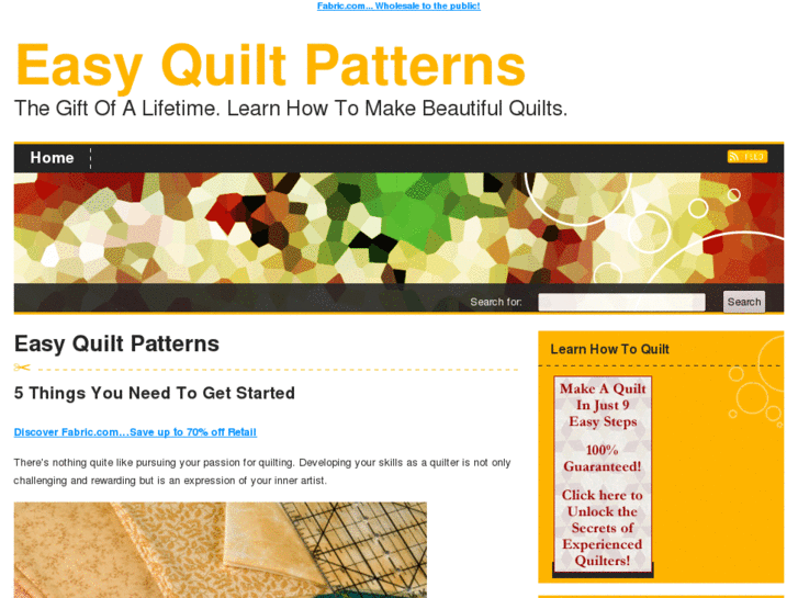 www.easyquiltpatterns.org