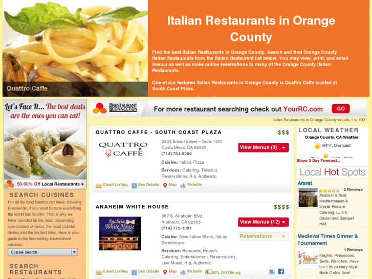 www.italianrestaurantsinorangecounty.com