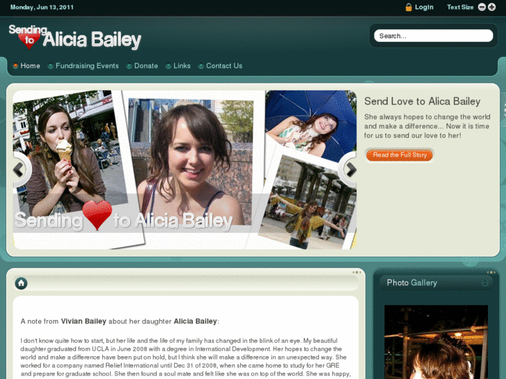 www.sendinglovetoaliciabailey.com