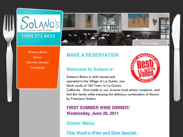 www.solanosbistro.com