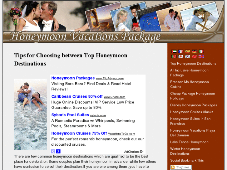 www.thehoneymoonpackages.com