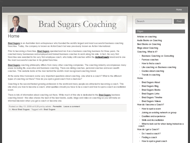 www.bradsugarscoaching.com