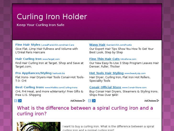 www.curlingironholder.org