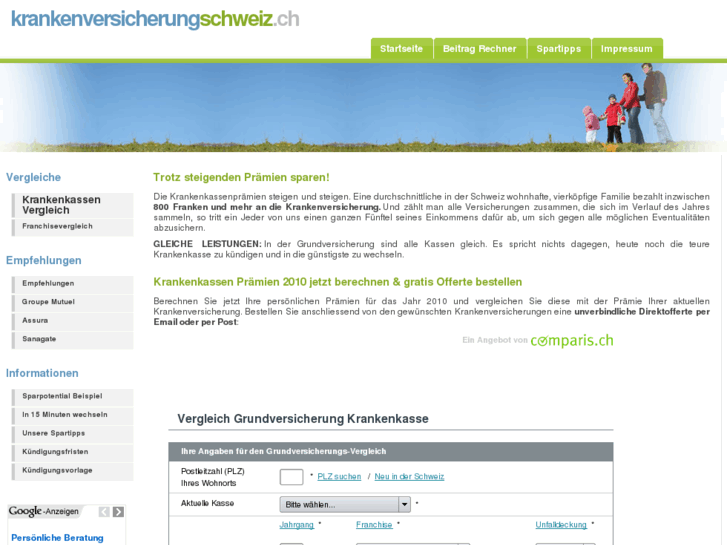 www.krankenversicherungschweiz.ch