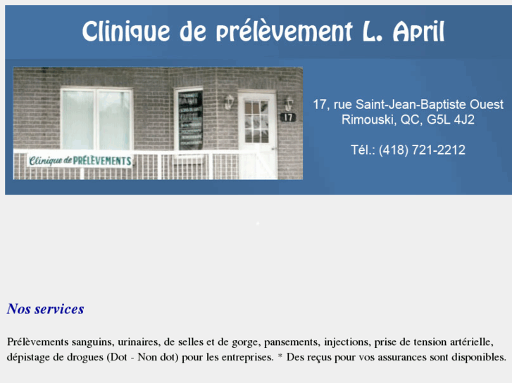 www.cliniqueprelevement.com