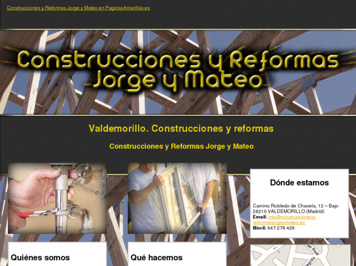 www.construccionesyreformasjorgeymateo.es