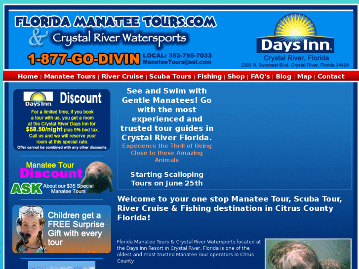 www.floridamanateetours.com