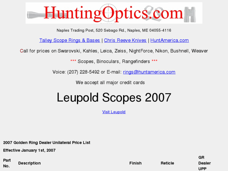 www.huntingoptics.com