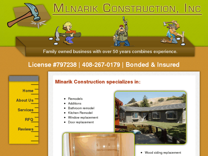 www.mlnarikconstruction.com