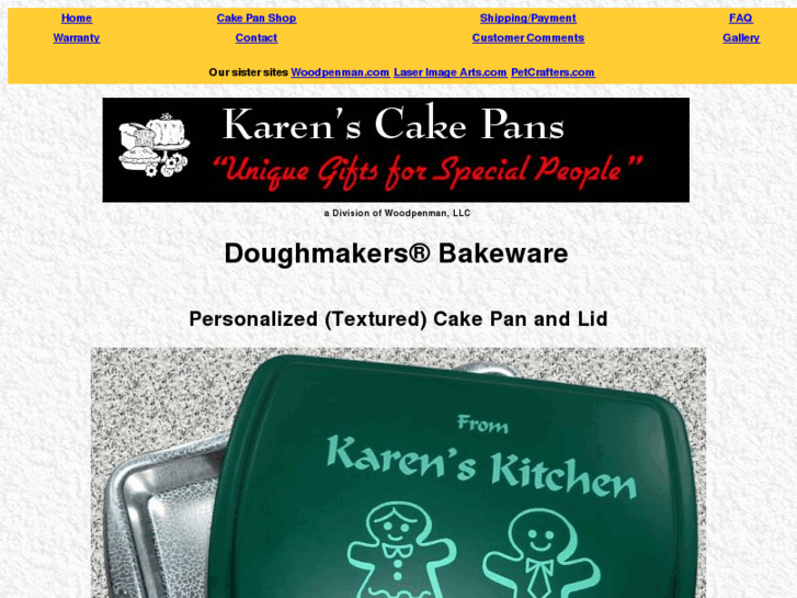 www.karenscakepans.com