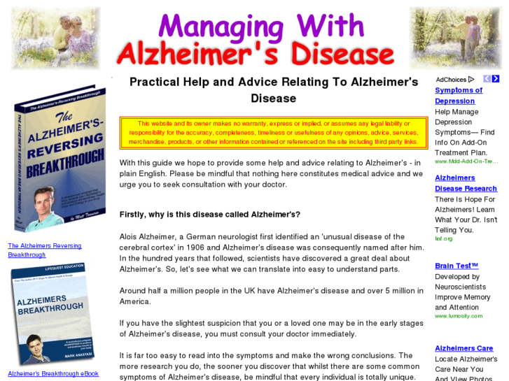 www.managingwithalzheimers.com