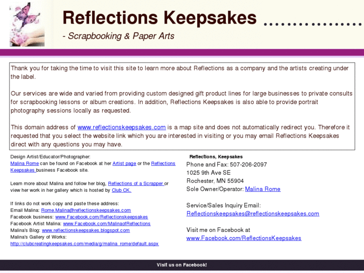 www.reflectionskeepsakes.com