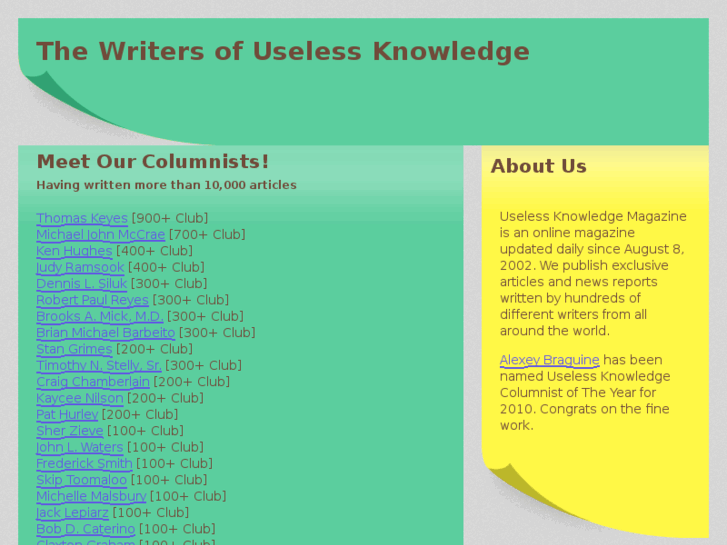 www.useless-knowledge.org