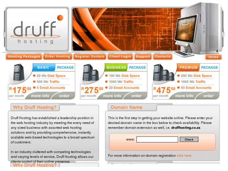 www.druffhosting.co.za