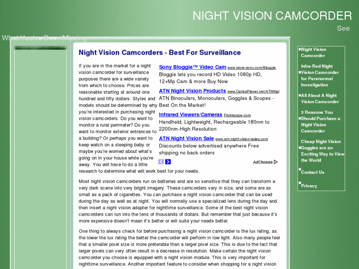 www.nightvisioncamcorders.net