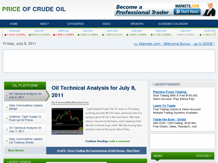 www.priceofcrudeoil.org