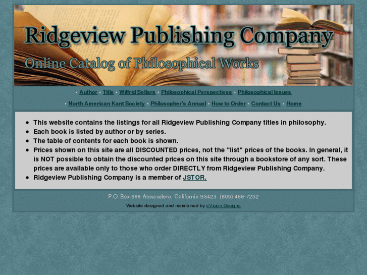 www.ridgeviewpublishing.com