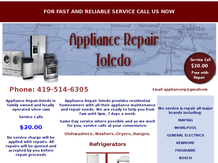 www.majorappliancerepairtoledo.com