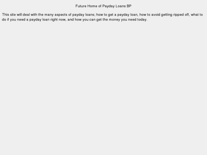 www.paydayloansbp.com