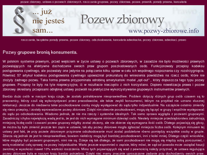 www.pozwy-zbiorowe.info