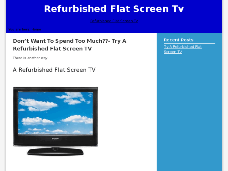 www.refurbishedflatscreentv.net