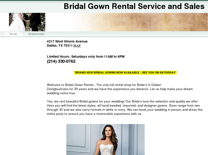 www.bridalgownrentalandsales.com