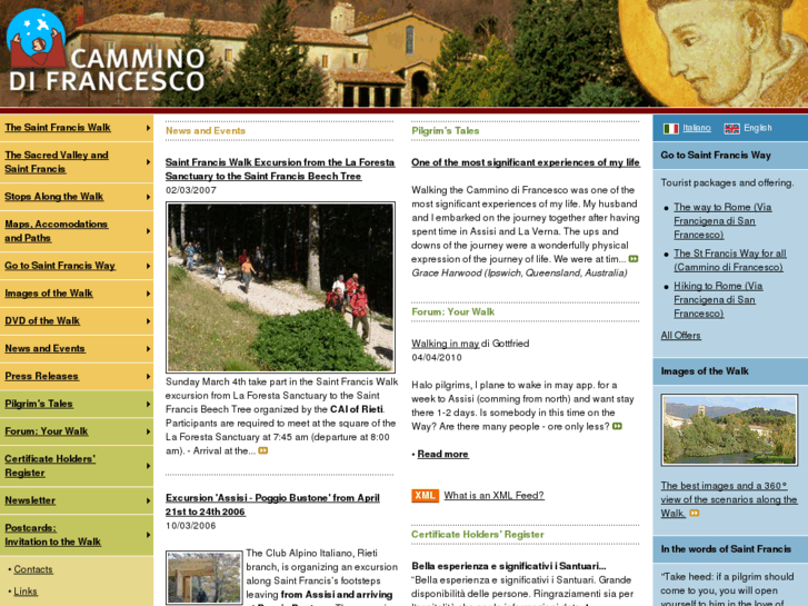 www.camminodisanfrancesco.org